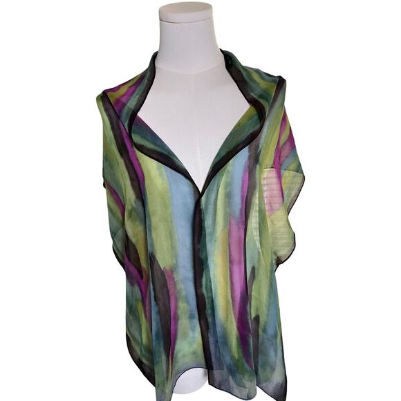 Designer Scarves 13 Silk Eileen Fisher Echo Talbot Oscar Vena DVF Shfrard  Beril - Picture 9 of 16